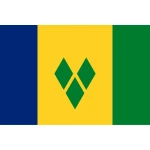 St Vincent and the Grenadines medium hand flag