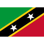 St Christopher & Nevis (St Kitts) hand flag