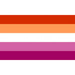 Lesbian 5 stripes (Gay Pride) 3'x2'