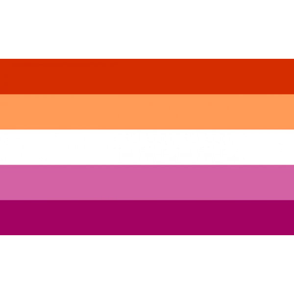 Lesbian 5 stripes (Gay Pride) 3'x2'
