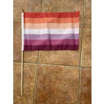 Sunset Lesbian (Gay Pride) large hand flag
