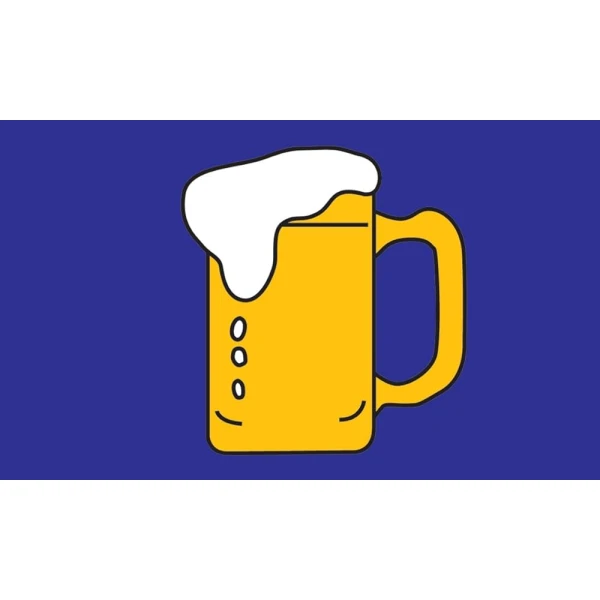 Beer hand flag