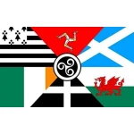 Celtic Nations (triangles) hand flag