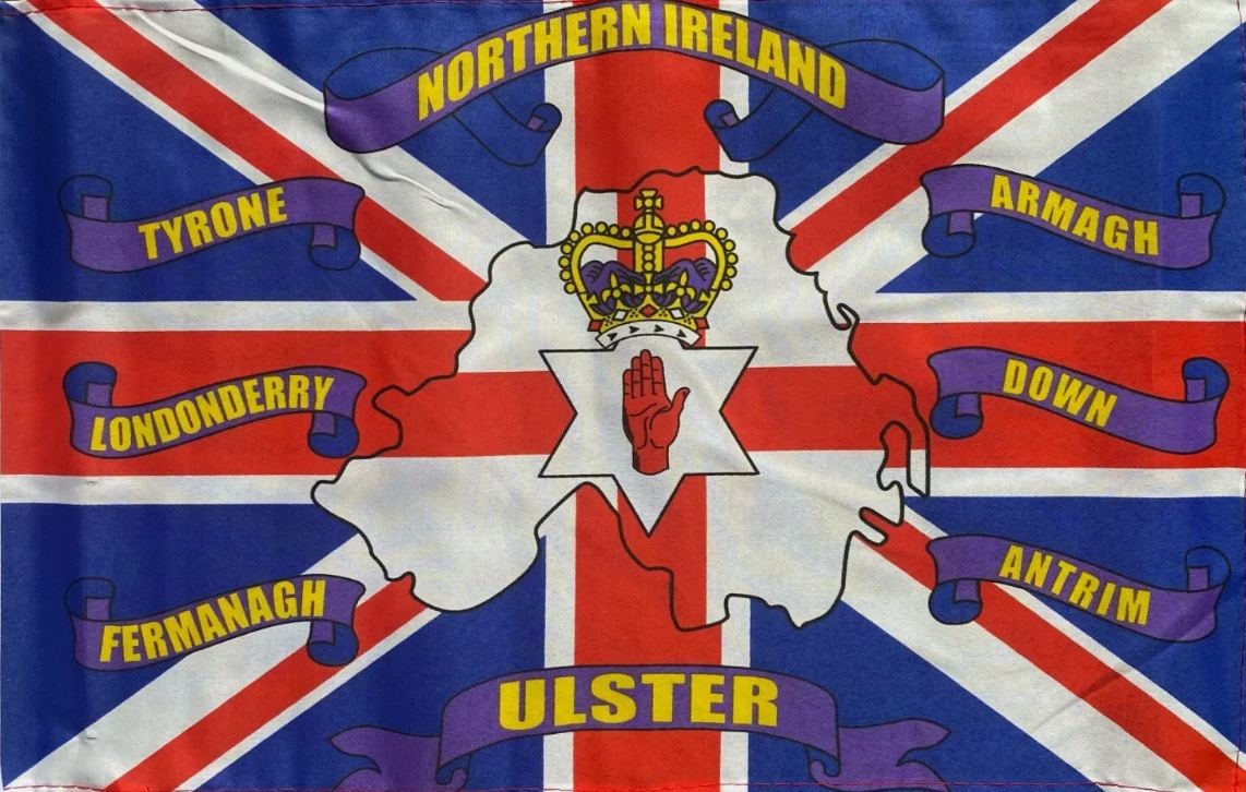 Northern ireland 6 county Northern Ireland 6 County table flag - Image 1