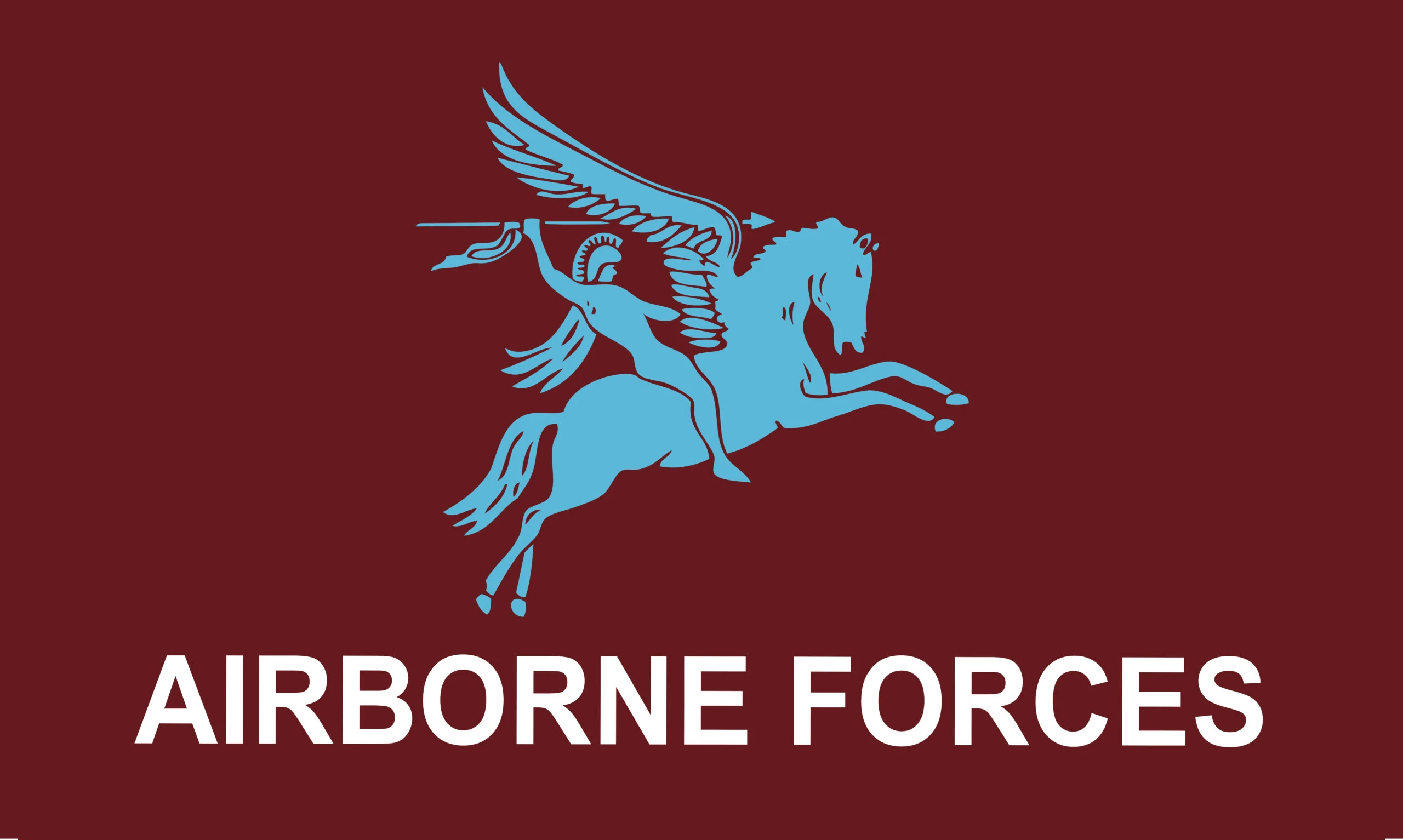 Pegasusairborneletters Pegasus Airborne Forces hand flag - Image 1