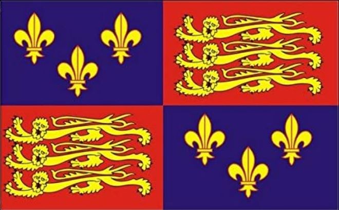Royal banner 16th century Royal Banner 16th Century table flag - Image 1