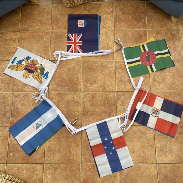 20m 32 flag Caribbean Nations bunting