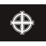 Celtic Cross black hand flag