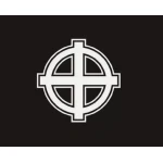 Celtic Cross Black 5'x3'