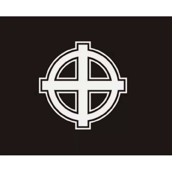 Celtic Cross Black 3'x2'