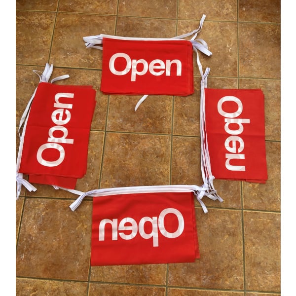 20m 32 flag Open (red) bunting
