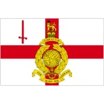 Royal Marines Reserve City of London hand flag