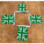 6m 20 flag Union Jack Green/White
