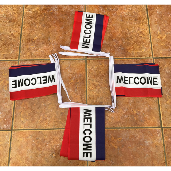 6m 20 flag Welcome bunting