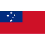 Samoa medium hand flag
