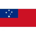 Samoa medium table flag