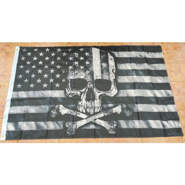 USA Skull 5'x3'