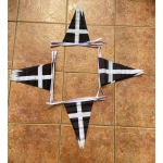 5m 12 flag 8"x12" triangle shape Cornwall bunting