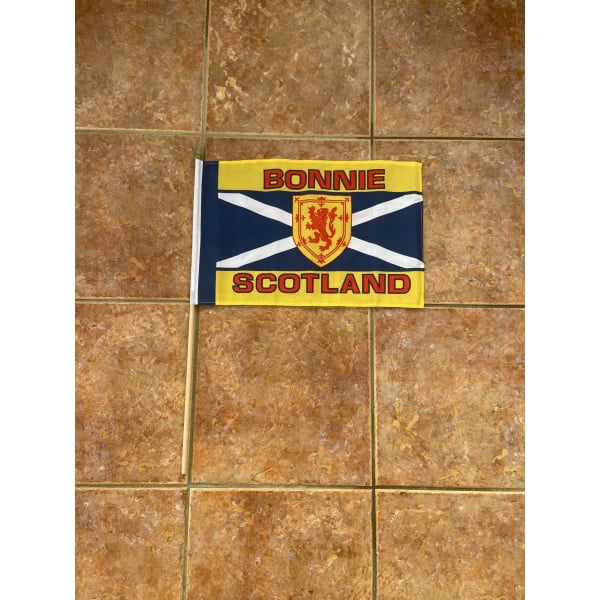 Bonnie Scotland large hand flag