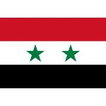 Syria hand flag (2 stars)