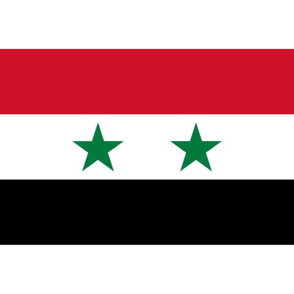 Syria medium table flag (2 stars)