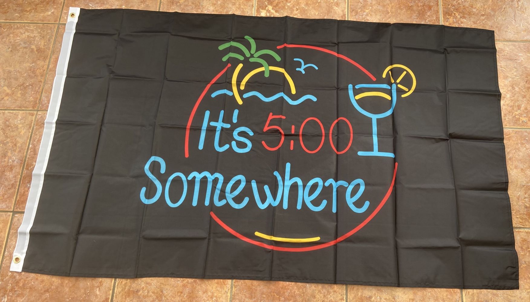 its5oclocksomewherenew It's 5 o'clock Somewhere (new) 5'x3' - Image 1