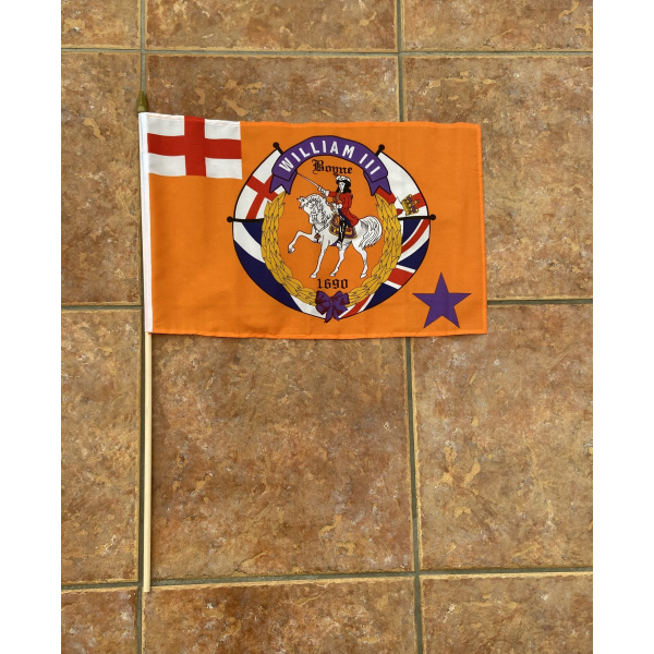 Northern Ireland King William of Orange 1690 large hand flag