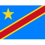 Democratic Republic of Congo (Zaire) Hand Flag