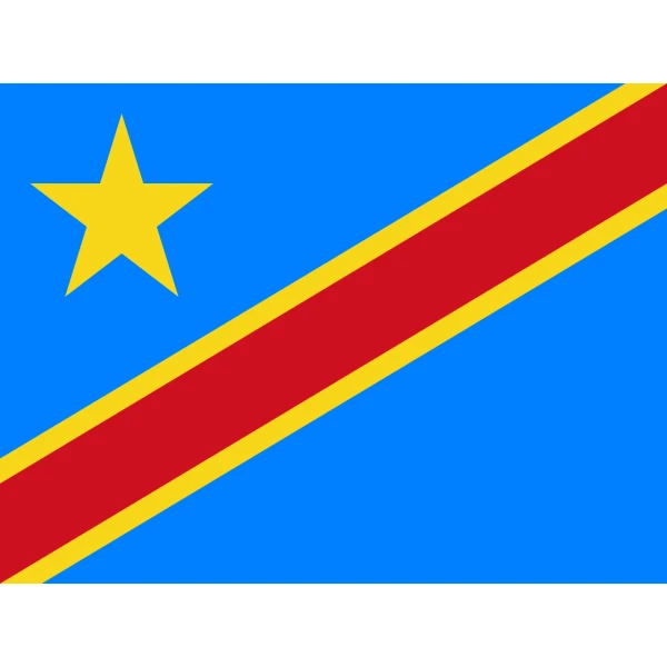 Democratic Republic of Congo (Zaire) Hand Flag