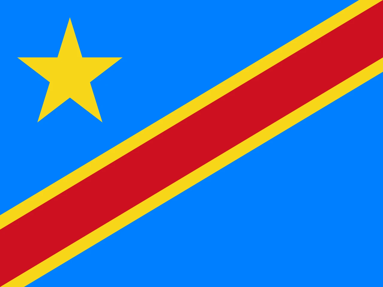 Democratic republic of congo Zaire Democratic Republic of Congo (Zaire) Hand Flag - Image 1