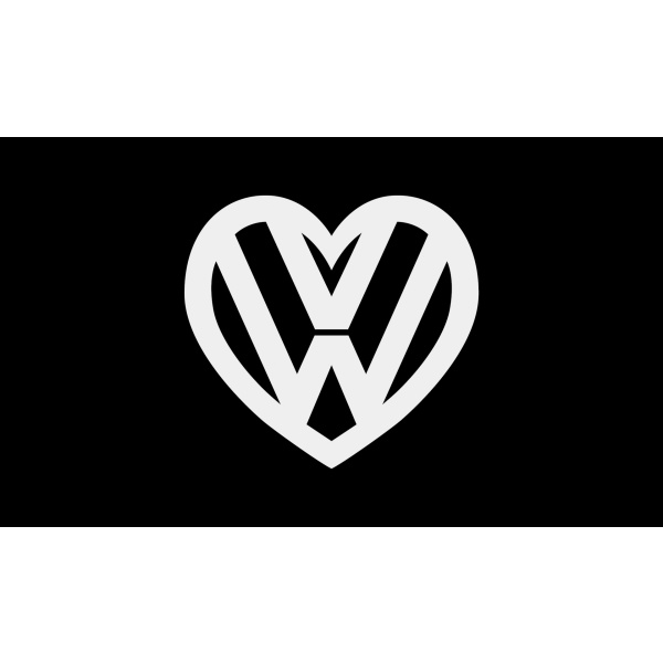 Love Cars black/white 5'x3'
