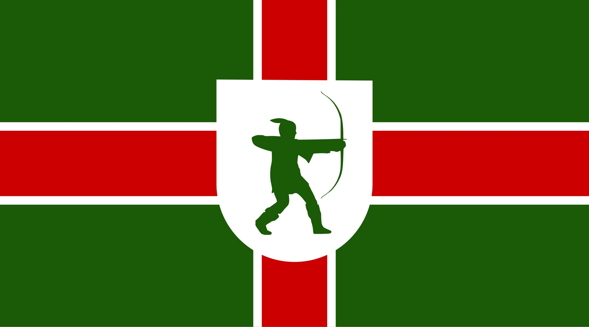 Nottinghamshrie Nottinghamshire medium hand flag - Image 1