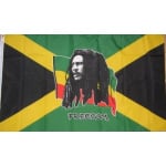 Bob Marley medium hand flag