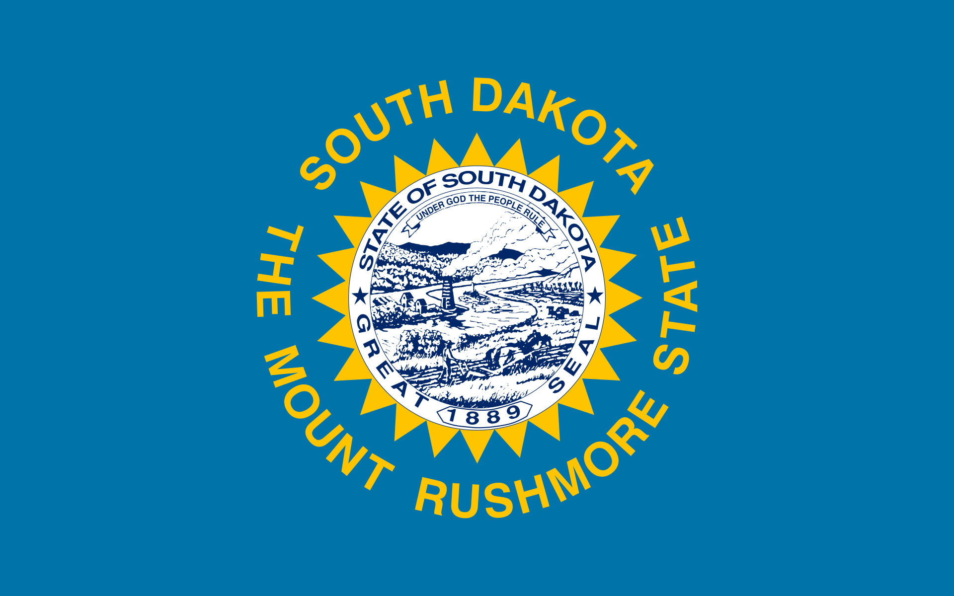 South Dakota Mount rushmore South Dakota (Mount Rushmore state) 5'x3' - Image 1