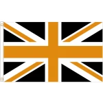 Giant Union Jack black/gold 8'x5'