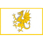 Golden Welsh Dragon (Wales) 5'x3'