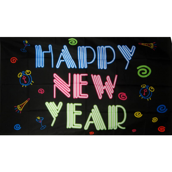 Happy New Year neon 5'x3'
