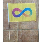 Autistic Pride (Gay Pride) large hand flag
