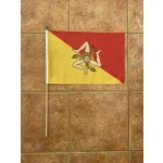 Sicily large hand flag