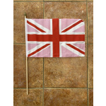 Union Jack pink/red (gay pride) large hand flag