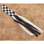 Checkered black/white 60" windsock