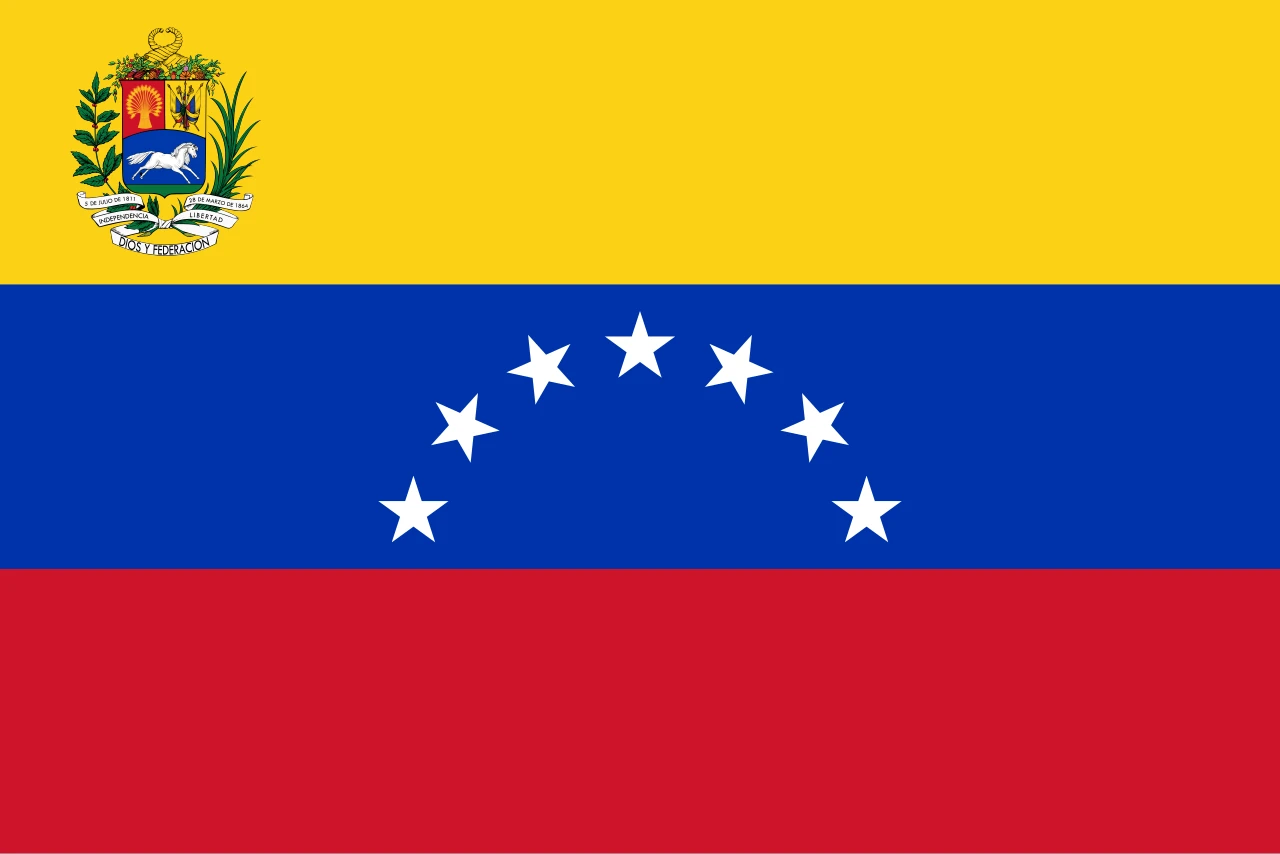 venezuela 7 stars crest Venezuela 7 stars with crest 3'x2' - Image 1