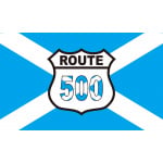 Route 500 (North Coast 500 Scotland) medium table flag