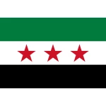 Syria (1932-58/2024+) 3 stars medium table flag