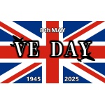 Giant VE Day 80th Anniversary (1945-2025) 8'x5'