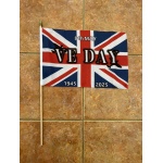 VE DAY 80th Anniversary (1945-2025) large hand flag