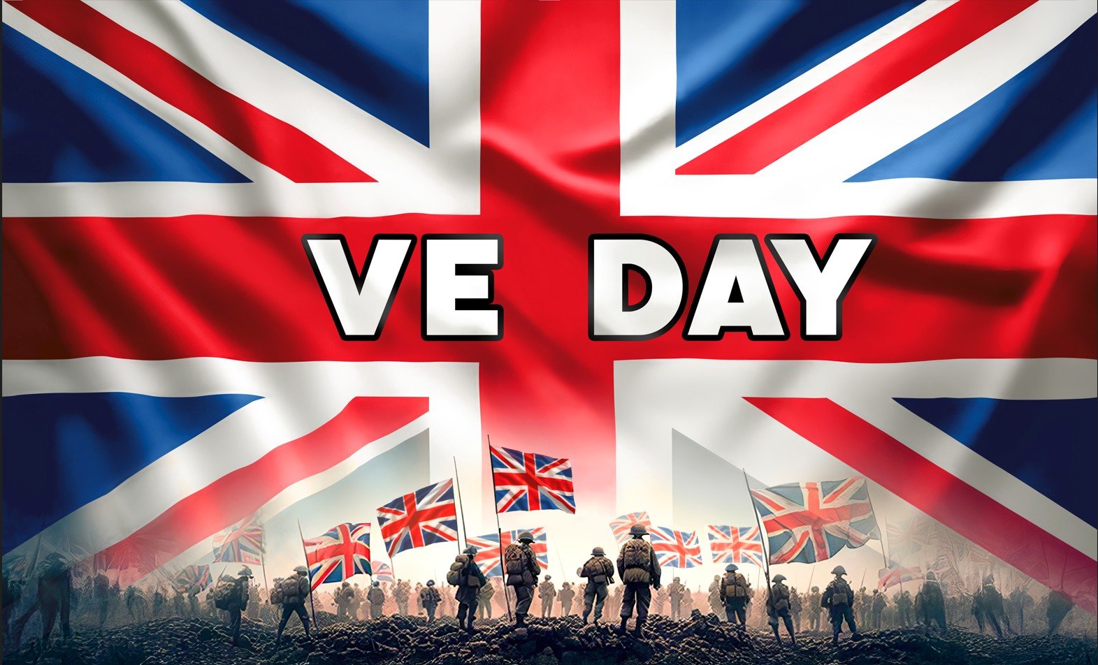 VE DAY NEW Giant VE DAY (new) 8'x5' - Image 1