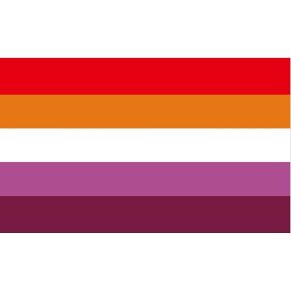 Lesbian 5 stripes (Gay Pride) 5'x3'