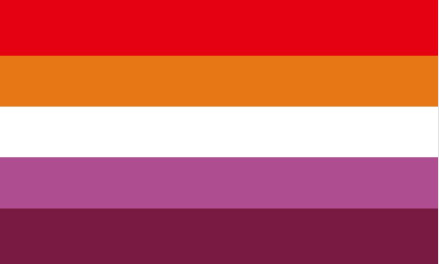 Lesbian 5 stripes Lesbian 5 stripes (Gay Pride) 5'x3' - Image 1