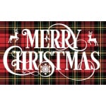 Merry Christmas Tartan (Scotland) 5'x3'